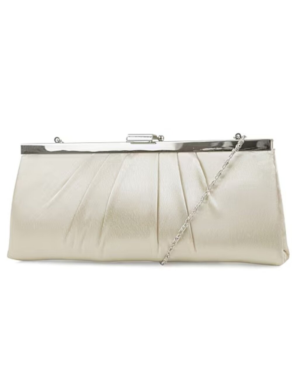 Jessica McClintock Pleated Clutch - Champagne